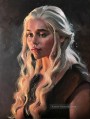 Porträt von Daenerys Targaryen pastos Spiel der Throne